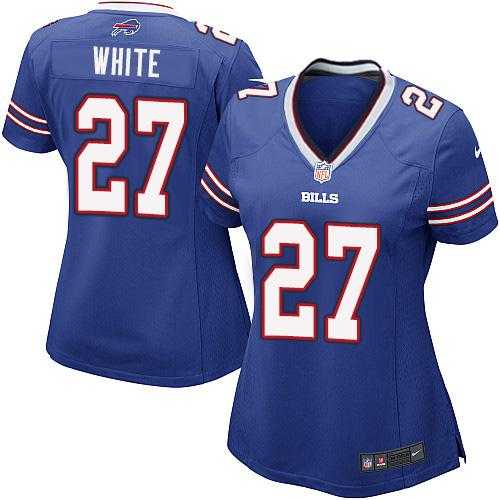 Women's Nike Buffalo Bills #27 Tre'Davious White Royal Blue Team Color Stitched NFL Elite Jersey