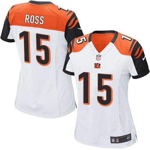 Women's Nike Cincinnati Bengals #15 John Ross White Stitched NFL Elite Jersey