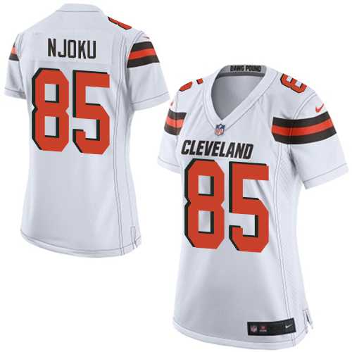 Women's Nike Cleveland Browns #85 David Njoku White Stitched NFL New Elite Jersey