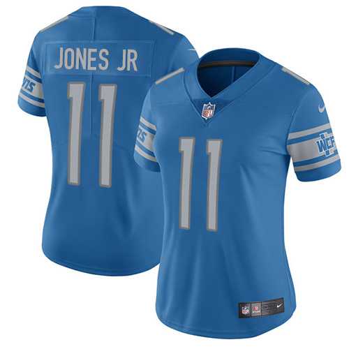 Women's Nike Detroit Lions #11 Marvin Jones Jr Light Blue Team Color Stitched NFL Limited Jersey