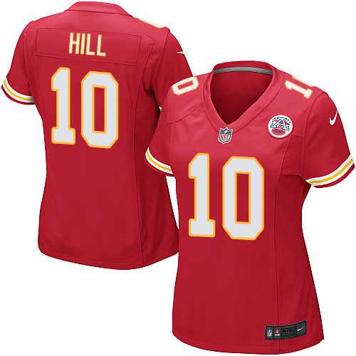 Women's Nike Kansas City Chiefs #10 Tyreek Hill Red Team Color Stitched NFL Elite Jersey