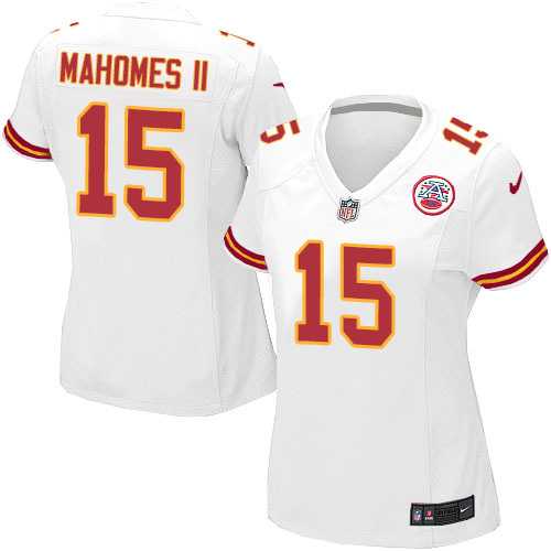 Women's Nike Kansas City Chiefs #15 Patrick Mahomes II White Stitched NFL Elite Jersey