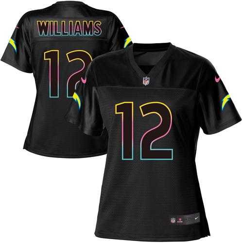 Women's Nike Los Angeles Chargers #12 Mike Williams Black NFL Fashion Game Jersey
