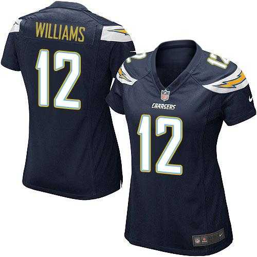 Women's Nike Los Angeles Chargers #12 Mike Williams Navy Blue Team Color Stitched NFL New Elite Jersey