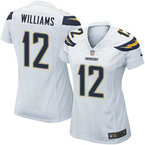 Women's Nike Los Angeles Chargers #12 Mike Williams White Stitched NFL New Elite Jersey
