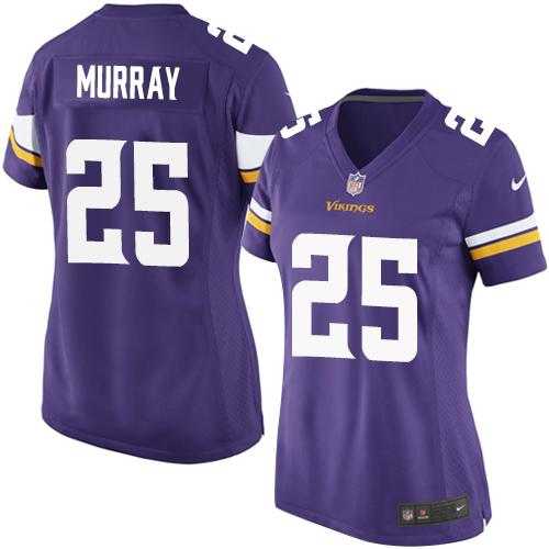 Women's Nike Minnesota Vikings #25 Latavius Murray Purple Team Color Stitched NFL Elite Jersey