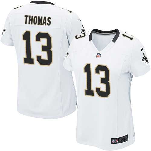 Women's Nike New Orleans Saints #13 Michael Thomas White Stitched NFL Elite Jersey