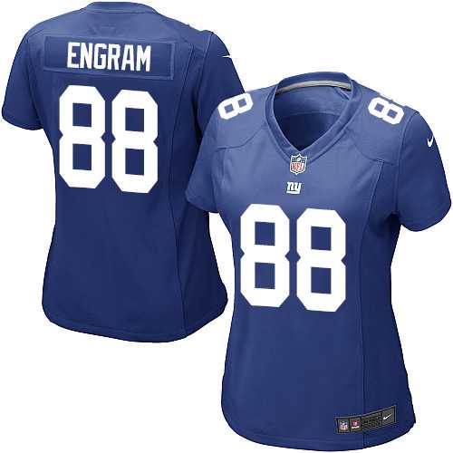 Women's Nike New York Giants #88 Evan Engram Royal Blue Team Color Stitched NFL Elite Jersey
