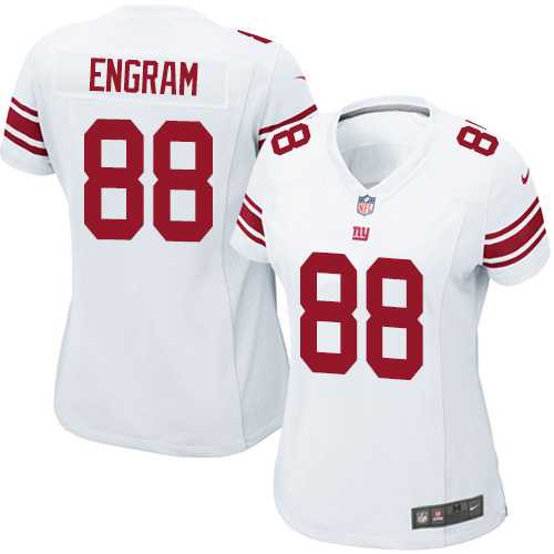 Women's Nike New York Giants #88 Evan Engram White Stitched NFL Elite Jersey