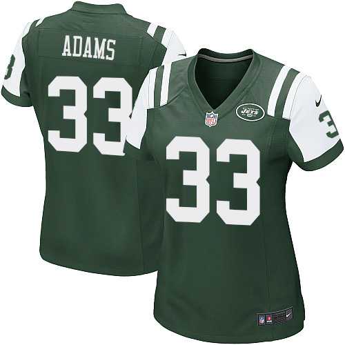 Women's Nike New York Jets #33 Jamal Adams Green Team Color Stitched NFL Elite Jersey