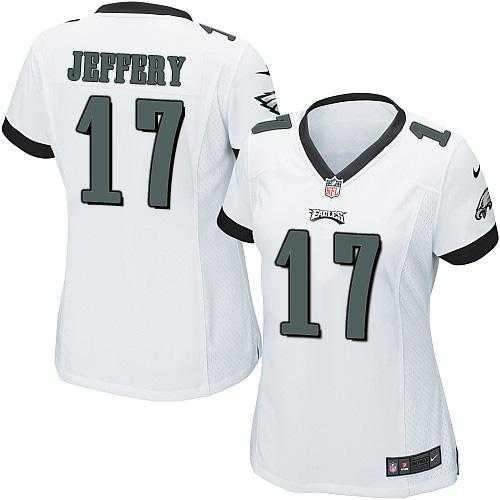 Women's Nike Philadelphia Eagles #17 Alshon Jeffery White Stitched NFL New Elite Jersey
