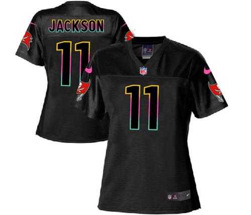 Women's Nike Tampa Bay Buccaneers #11 DeSean Jackson Black NFL Fashion Game Jersey