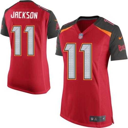 Women's Nike Tampa Bay Buccaneers #11 DeSean Jackson Red Team Color Stitched NFL New Elite Jersey