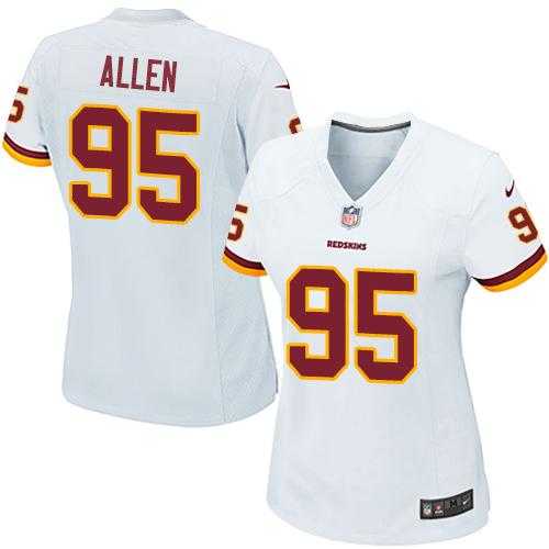 Women's Nike Washington Redskins #95 Jonathan Allen White Stitched NFL Elite Jersey