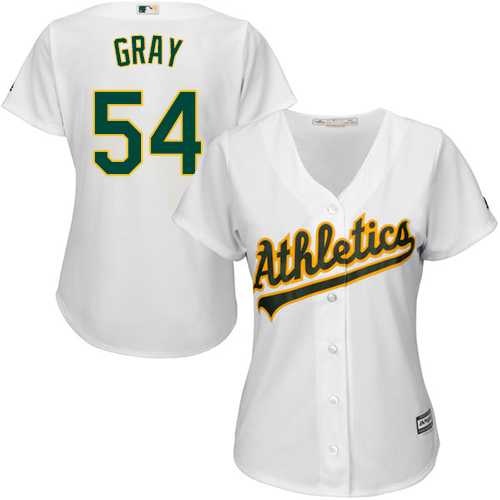Women's Oakland Athletics #54 Sonny Gray White Home Stitched MLB Jersey