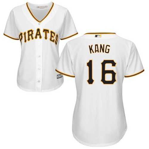 Women's Pittsburgh Pirates #16 Jung-ho Kang White Home Stitched MLB Jersey