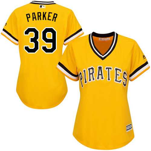 Women's Pittsburgh Pirates #39 Dave Parker Gold Alternate Stitched MLB Jersey