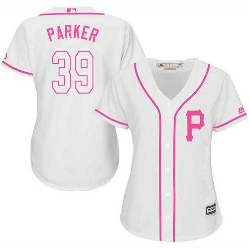 Women's Pittsburgh Pirates #39 Dave Parker White Pink Fashion Stitched MLB Jersey