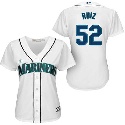 Women's Seattle Mariners #52 Carlos Ruiz White Home Stitched MLB Jersey