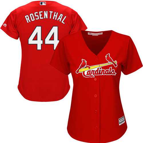 Women's St.Louis Cardinals #44 Trevor Rosenthal Red Alternate Stitched MLB Jersey