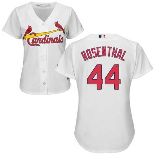Women's St.Louis Cardinals #44 Trevor Rosenthal White Home Stitched MLB Jersey