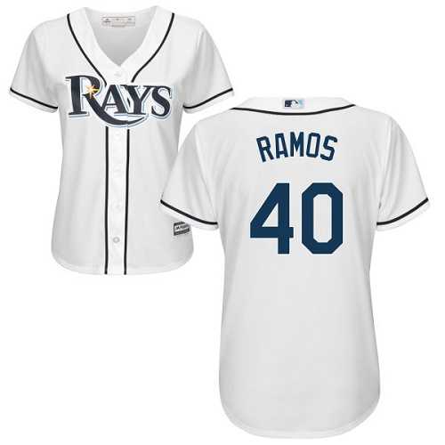 Women's Tampa Bay Rays #40 Wilson Ramos White Home Stitched MLB Jersey