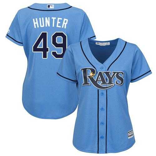 Women's Tampa Bay Rays #49 Tommy Hunter Light Blue Alternate Stitched MLB Jersey Women's Tampa Bay Rays #49 Tommy Hunter Light Blue Alternate Stitched MLB Jersey