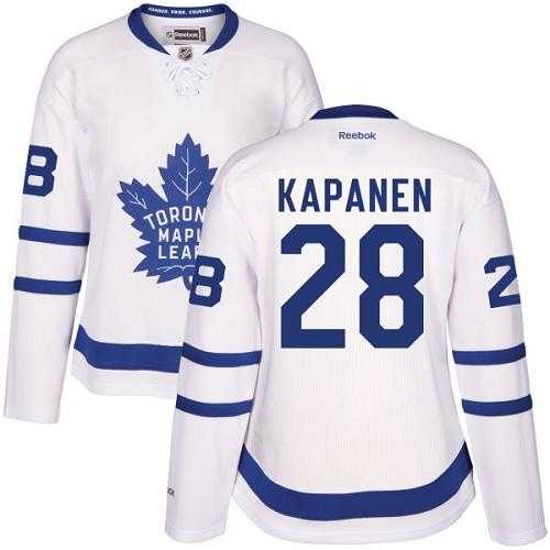 Women's Toronto Maple Leafs #28 Kasperi Kapanen White Road Stitched NHL Jersey