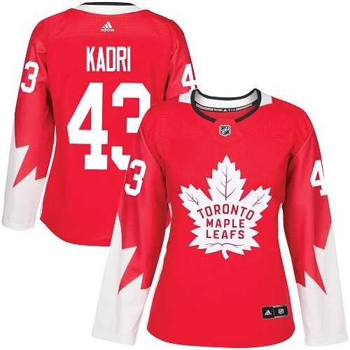 Women's Toronto Maple Leafs #43 Nazem Kadri Red Alternate Stitched NHL Jersey Women's Toronto Maple Leafs #43 Nazem Kadri Red Alternate Stitched NHL Jersey
