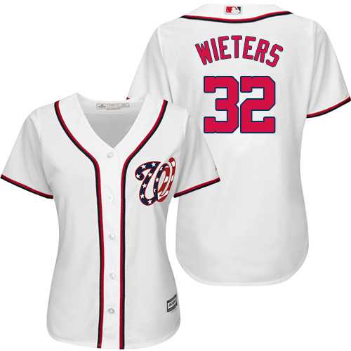 Women's Washington Nationals #32 Matt Wieters White Home Stitched MLB Jersey Women's Washington Nationals #32 Matt Wieters White Home Stitched MLB Jersey