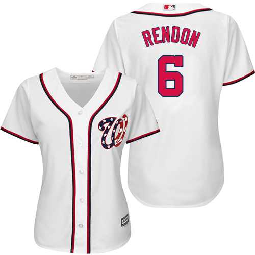 Women's Washington Nationals #6 Anthony Rendon White Home Stitched MLB Jersey