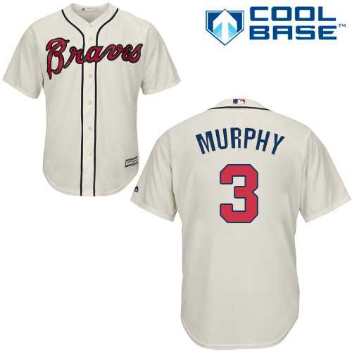 Youth Atlanta Braves #3 Dale Murphy Cream Cool Base Stitched MLB Jersey