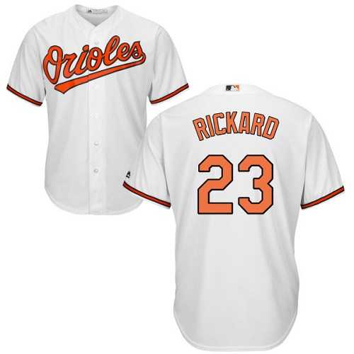 Youth Baltimore Orioles #23 Joey Rickard White Cool Base Stitched MLB Jersey