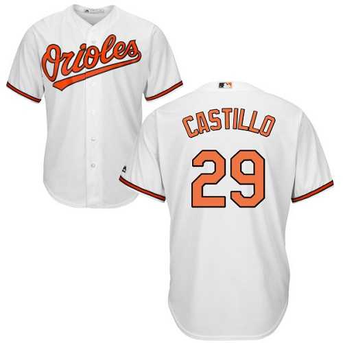 Youth Baltimore Orioles #29 Welington Castillo White Cool Base Stitched MLB Jersey