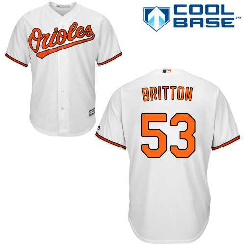 Youth Baltimore Orioles #53 Zach Britton White Cool Base Stitched MLB Jersey