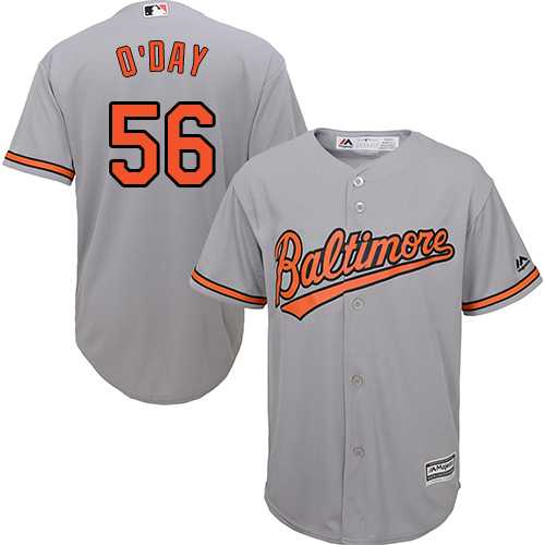 Youth Baltimore Orioles #56 Darren O'Day Grey Cool Base Stitched MLB Jersey