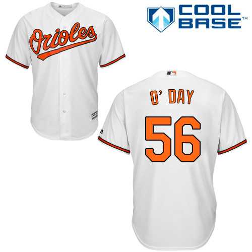 Youth Baltimore Orioles #56 Darren O'Day White Cool Base Stitched MLB Jersey