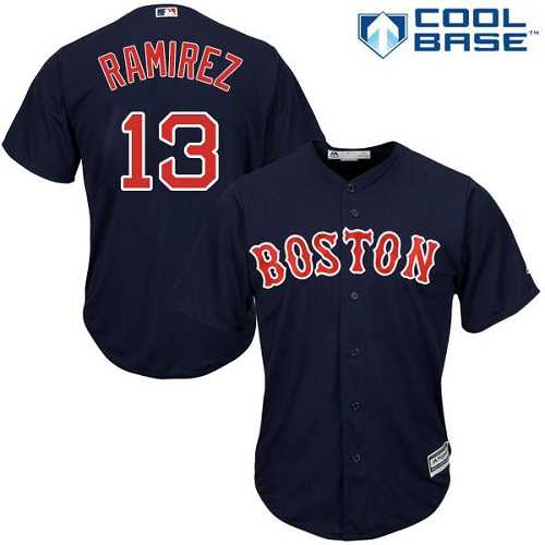 Youth Boston Red Sox #13 Hanley Ramirez Navy Blue Cool Base Stitched MLB Jersey
