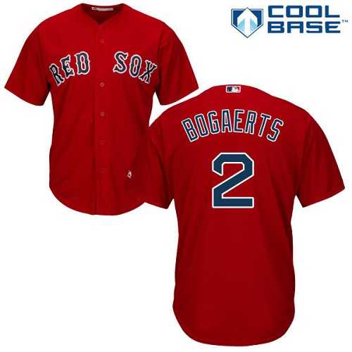 Youth Boston Red Sox #2 Xander Bogaerts Red Cool Base Stitched MLB Jersey