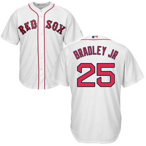 Youth Boston Red Sox #25 Jackie Bradley Jr White Cool Base Stitched MLB Jersey