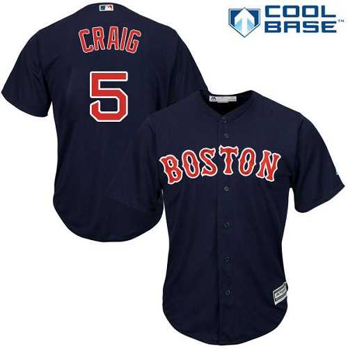 Youth Boston Red Sox #5 Allen Craig Navy Blue Cool Base Stitched MLB Jersey