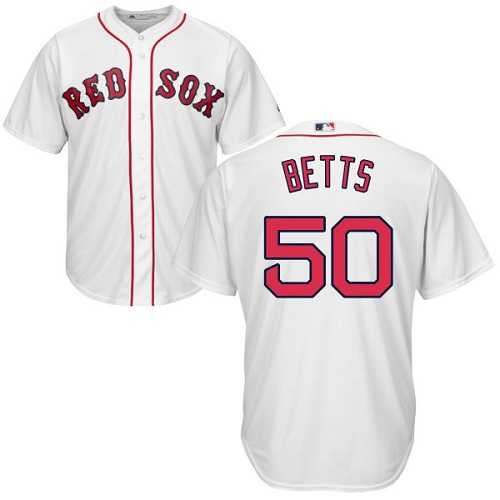 Youth Boston Red Sox #50 Mookie Betts White Cool Base Stitched MLB Jersey Youth Boston Red Sox #50 Mookie Betts White Cool Base Stitched MLB Jersey