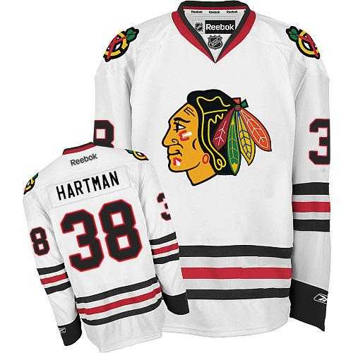 Youth Chicago Blackhawks #38 Ryan Hartman White Road Stitched NHL Jersey Youth Chicago Blackhawks #38 Ryan Hartman White Road Stitched NHL Jersey