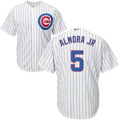 Youth Chicago Cubs #5 Albert Almora Jr. White Home Stitched MLB Jersey