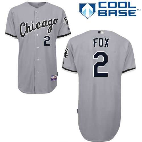 Youth Chicago White Sox #2 Nellie Fox Grey Road Cool Base Stitched MLB Jersey