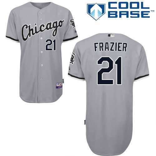 Youth Chicago White Sox #21 Todd Frazier Grey Road Cool Base Stitched MLB Jersey