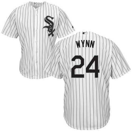 Youth Chicago White Sox #24 Early Wynn White(Black Strip) Home Cool Base Stitched MLB Jersey