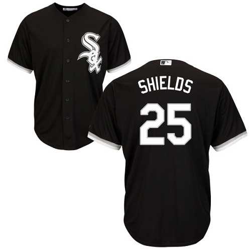 Youth Chicago White Sox #25 James Shields Black Alternate Cool Base Stitched MLB Jersey