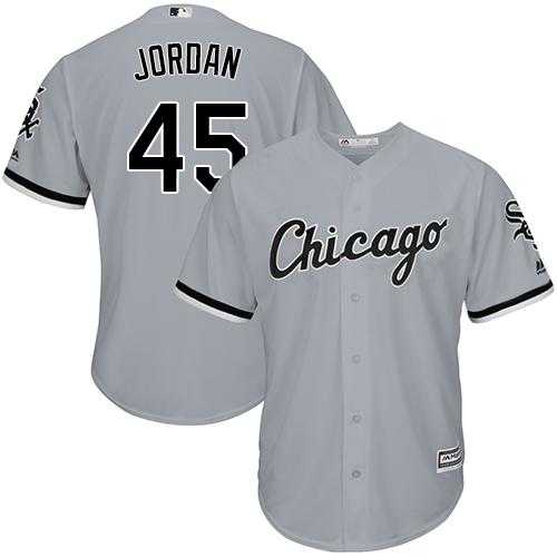 Youth Chicago White Sox #45 Michael Jordan Grey Road Cool Base Stitched MLB Jersey