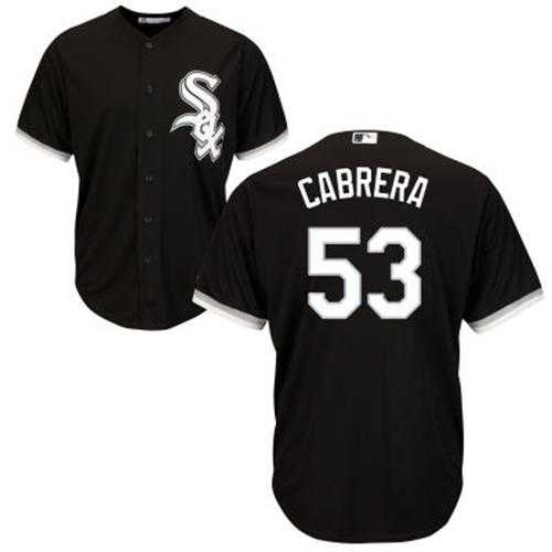 Youth Chicago White Sox #53 Melky Cabrera Black Alternate Cool Base Stitched MLB Jersey
